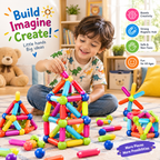 Magnetic stick building blocks toys