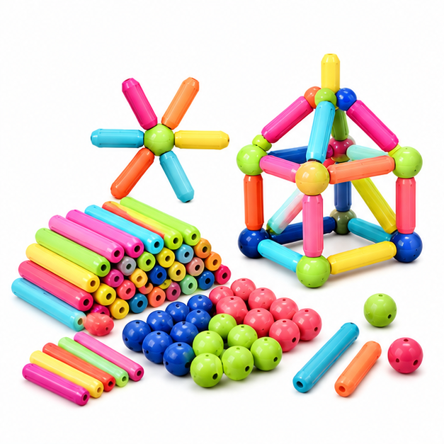 Magnetic stick building blocks toys